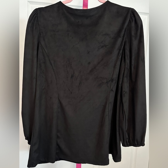 Susan Graver Faux Suede Top S - Picture 3 of 6